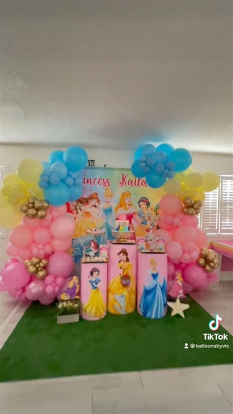 Disney Princess Party Set Up Princess Theme Birthday Birthday