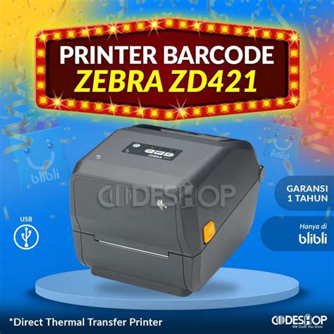 Jual Zebra Printer Sticker Label Barcode ZD421 ZD 421 2in1 Direct