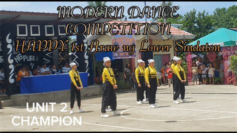 Modern Dance Competition Happy St Araw Ng Lower Sindaton Panabo City