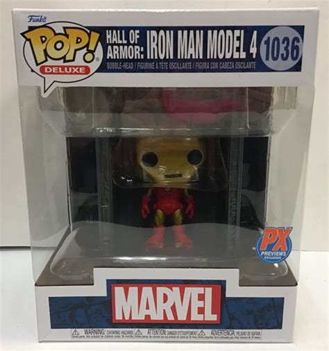 MA3 Funko Pop Deluxe Marvel Hall Of Armor Iron Man Model 4 PX