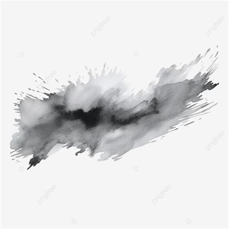 Grey Abstract Watercolor Splash Paint Watercolor Paint Brush Stroke