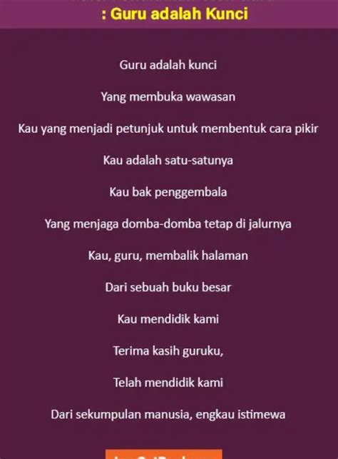 20 Puisi Pendidikan Pendek Dan Singkat Berbagai Tema