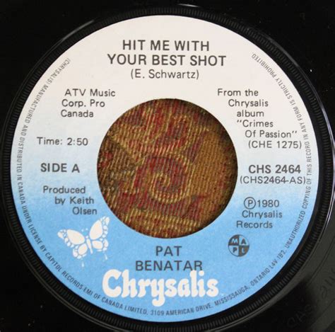 Pat Benatar – Hit Me With Your Best Shot (1980, Vinyl) - Discogs