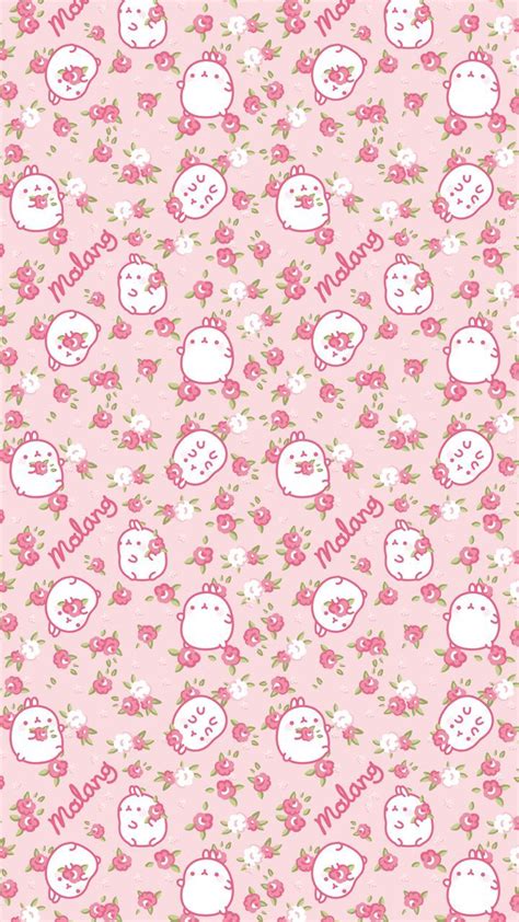 Molang Wallpaper Bunny Wallpaper Flower Phone Wallpaper Wallpaper Iphone Cute Pattern