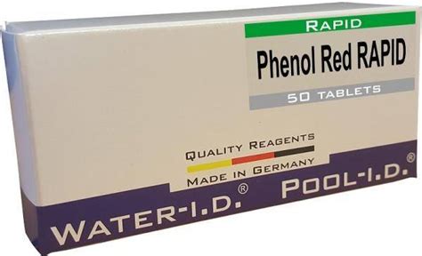 Tablete Reactivi Ph Phenol Red Efervescente Rapid Bucati