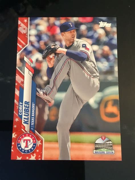 Corey Kluber Topps Series Independence Day Sp D Rangers