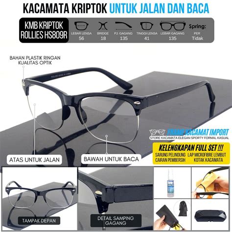 Jual Kacamata Baca Dan Jalan Double Fokus Usia S D Tahun