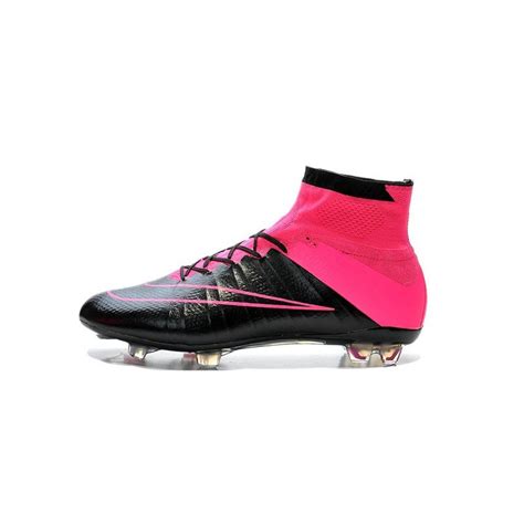 New 2015 Nike Mercurial Superfly Iv FG Football Cleats Leather Hyper Pink Black