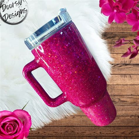 Glitter Stanley Dupe Tumbler Etsy