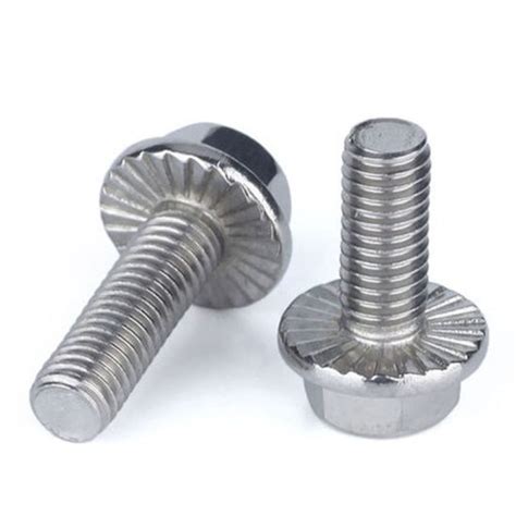 Hexagon Serrated Flange Head Screws Feature Easy To Fit Fine