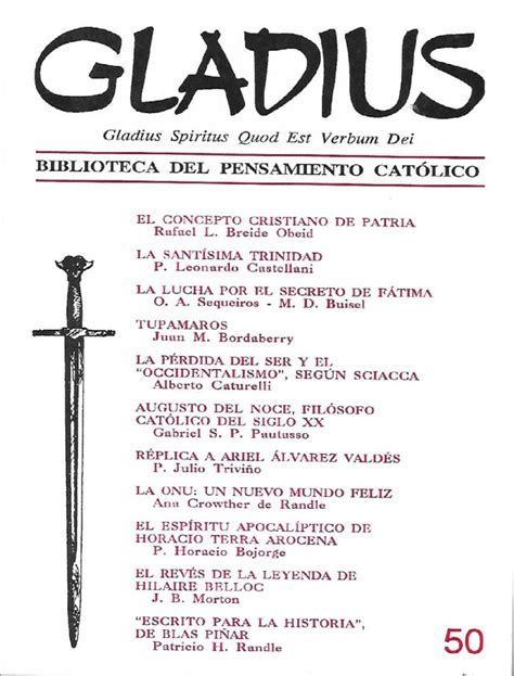 Revista Gladius Nº 50 Fundación Gladius