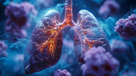 Premium Photo Visual Representation Of Lung Cancer Diagnosis In Human Lungs Using D Rendering