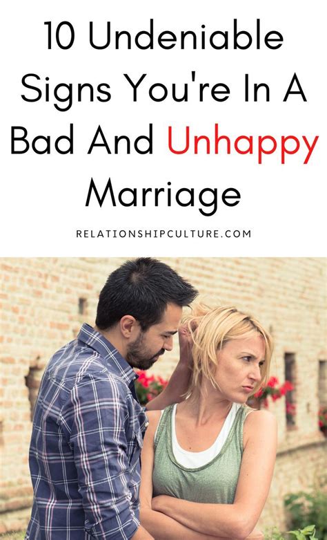 10 Top Unhappy Marriage Signs Artofit