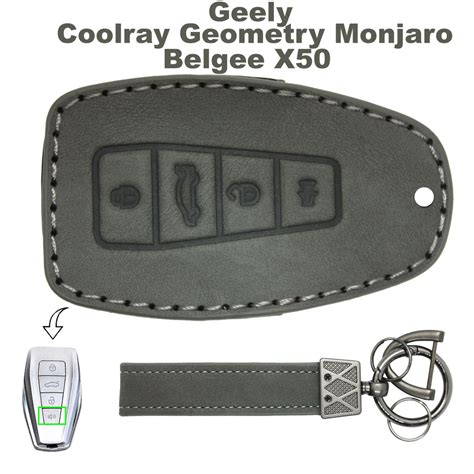 Кожаный чехол для ключа Geely Monjaro Coolray Geometry / Belgee X50 ...