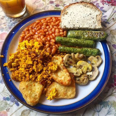 Vegan Cooked Breakfast Celebratory Big Breakfast After My First Long In