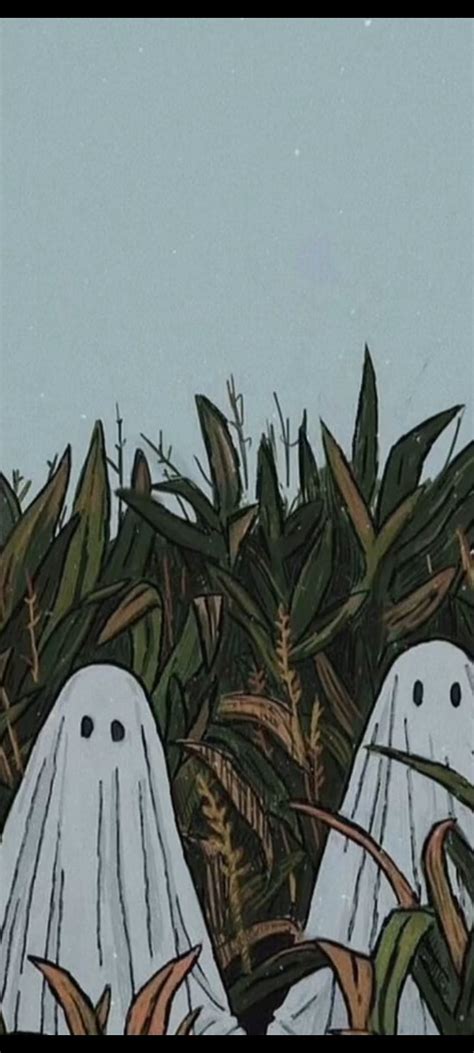 Ghosts In A Cornfield Halloween Ghost Hd Phone Wallpaper Pxfuel