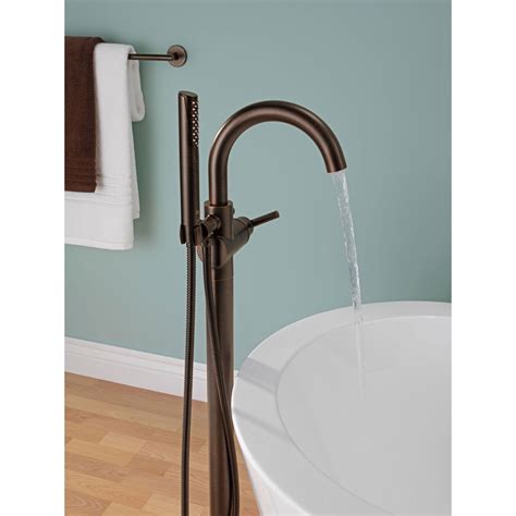 Delta Trinsic Venetian Bronze Floor Mount Freestanding Tub Filler W Va