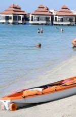 MALIN ANDERSSON In Bikini At A Beach In Dubai HawtCelebs