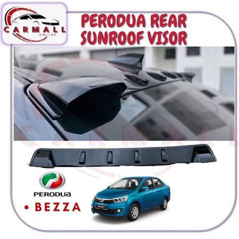 Perodua Bezza Rear Visor Sun Shield Rear Windscreen Visor Shark Visor