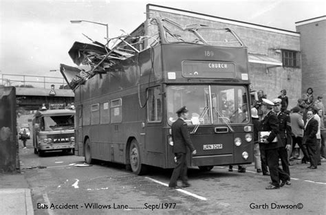 Bus Accident Willows Lane 1977 Cool Photos Accrington Lancashire