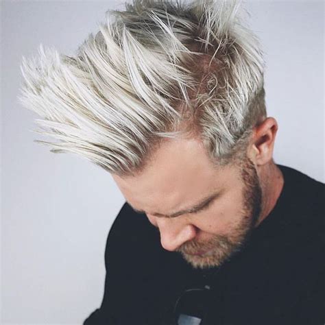 Frisur Für Blonden Mann Frisuren 2019 Platinum Blonde Hair Men Men