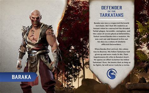 Mk1 Baraka Bio : r/MortalKombat