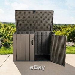 Lifetime 60341 75 Cu Ft Horizontal Outdoor Garden Storage Shed Lockable