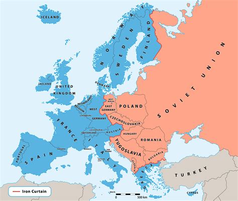 Printable Cold War Map