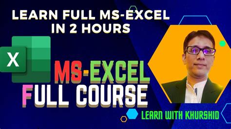 Microsoft Excel Full Course In Hindi MS Excel Full Free Course In