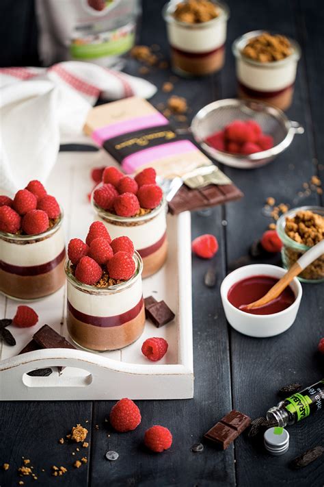 Verrine au chocolat framboises et fève tonka Edélices