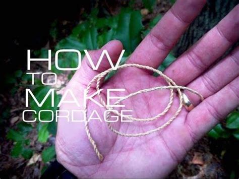 Black Scout Tutorials Make Cordage From Natural Materials In