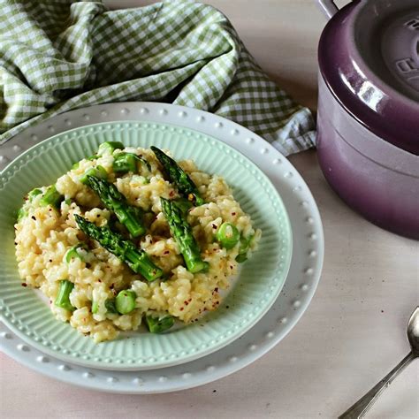 Risotto mit grünem Spargel guss und eisen de