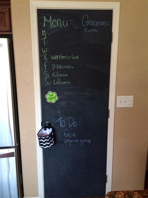 Magnetic chalkboard pantry door! | Chalkboard pantry doors, Colorful ...