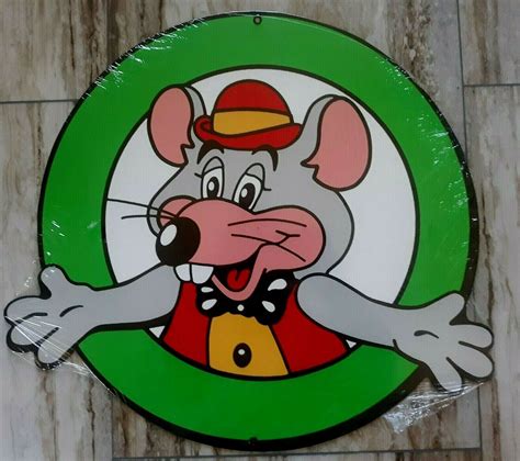 Chuck E Cheese Sign Set: 16' Round Metal | Grelly USA