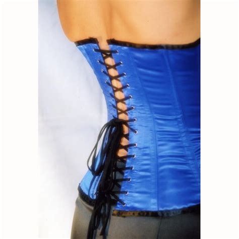 Korsett Classic Satin Blau Erotex Korsett Corset Nuernberg