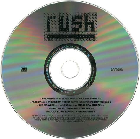 Rush: The Studio Albums 1989-2007 Box Set - Album Artwork