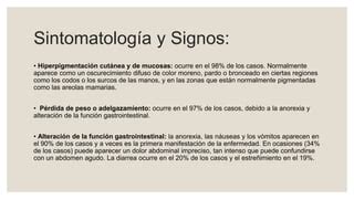 La Alteracion Enfermedad De Addison Medicina PPT