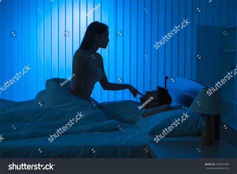 Man Woman Have Sex Bed Night Shutterstock