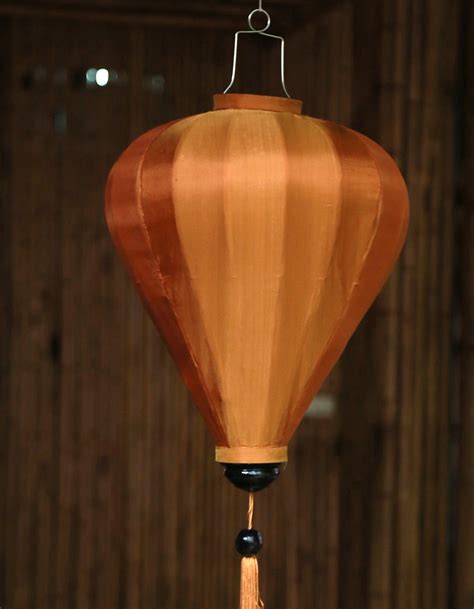 Creamy Bronze Silk Lantern -Hot Air Balloon | Silk Lanterns