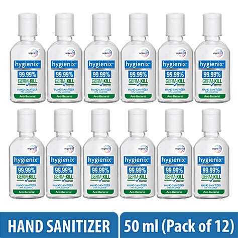 Buy Hygienix Anti Bacterial Hand Sanitizer 99 99 Germ Kill Online At