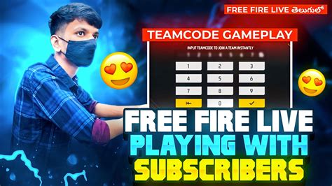 Free Fire Live Telugu Free Fire Telugu Live