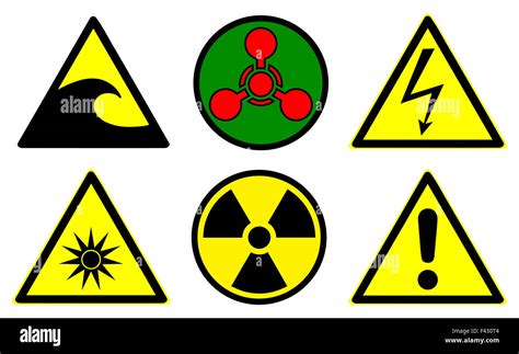 Hazard Signs Hi Res Stock Photography And Images Alamy