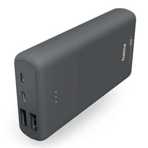 Hama Supreme 20HD 20000mAh Powerbank 2x USB A 1x USB C Outputs CNLS