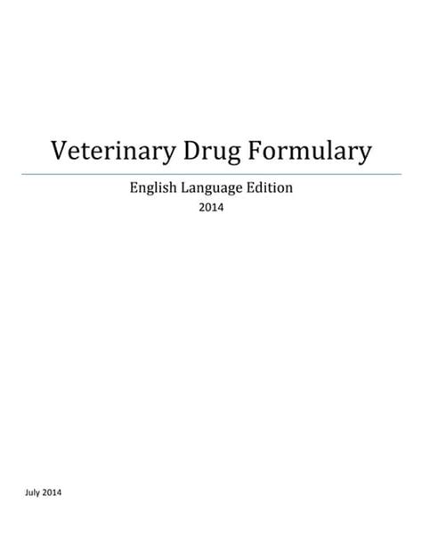 Veterinary drugs with their dose | PDF