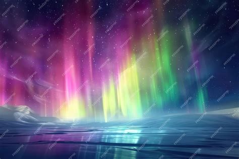 premium photo generative ai  theme  beautiful northern lights