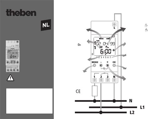 Handleiding Theben TR 610 Top Termina Pagina 1 Van 6 Nederlands