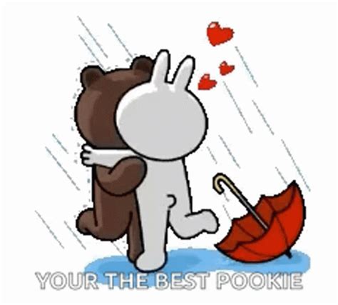 Cony And Brown Kiss In The Rain Cony And Brown Kiss In The Rain