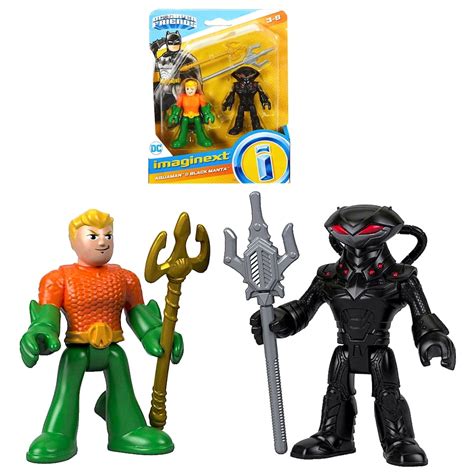 Aquaman & Black Manta DC Super Friends Imaginext Figures 2.5 inch ...