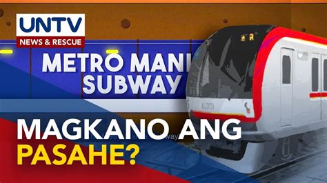 Pasahe Sa Metro Manila Subway Maaaring Umabot Ng P Partial Ops