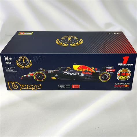 Redbull Rb Max Verstappen Caja Acrilica Burago Tienda